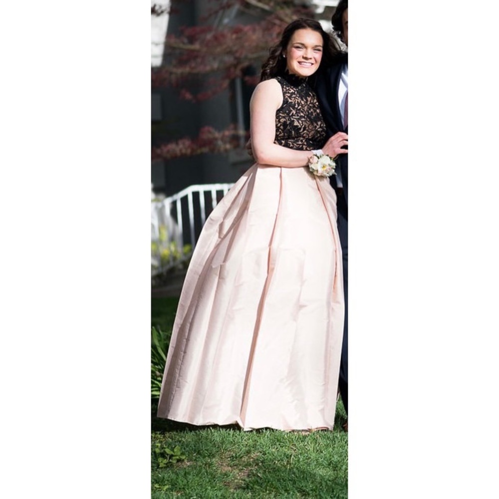 Patricia Bonaldi PatBO Taffeta & Lace Gown - Picture 5 of 11